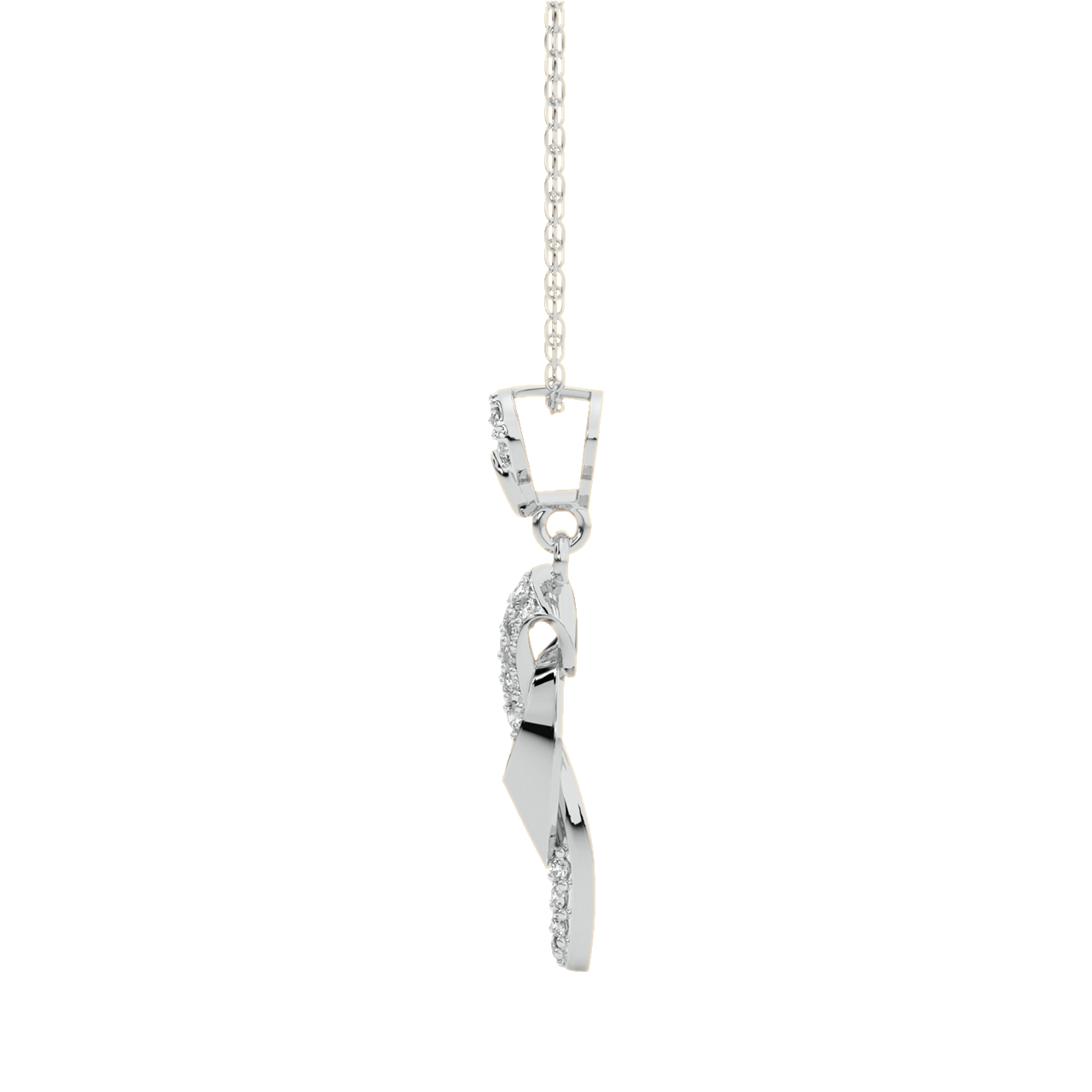 Ebba Round Diamond Office Wear Pendant